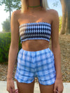 WINDOW PANE PLAID KELLY SHORTS