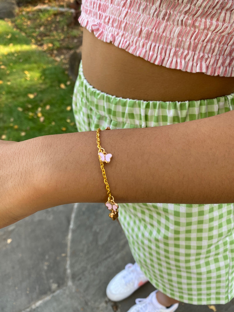 PINK BUTTERFLY BRACELET