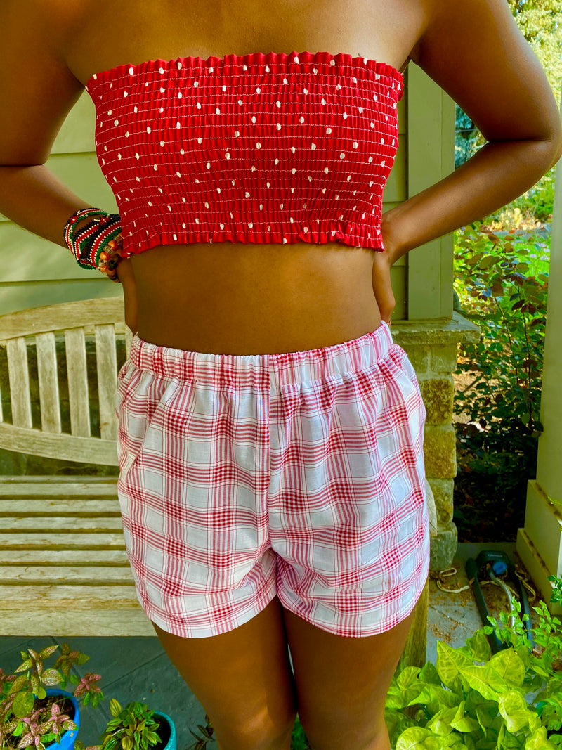 WINDOW PANE PLAID KELLY SHORTS