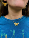 BEJEWELED BUTTERFLY PENDANT NECKLACE
